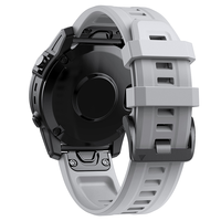 Nouveaux bracelets de montre intelligente en silicone à boucle en métal noir réglable 20 22 26mm pour Garmin Descent Mk3 7 Pro 7x7s 7 6 Pro