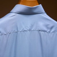 Kemeja Kasual Pria Musim Panas Bahan Katun Murni 100% Bernapas, Atasan Kasual Musim Panas, Logo Custom OEM ODM Grosir, Kemeja Formal Pria