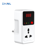 Indicador Digital de tipo Universal internacional Protección de corriente ajustable monofásica Bajo sobre AC 230V Protector de voltaje