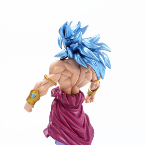 Figurines d'action et jouets en résine PVC personnalisés OEM 2025 de haute qualité, Super <span class=keywords><strong>Saiyan</strong></span> Broli aux cheveux bleus en position debout, figurines d'anime <span class=keywords><strong>DBZ</strong></span> - Product Image 4