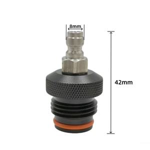 Adaptador de llenado universal de desconexión rápida macho de 8 mm, accesorios para marcadores de pintura, línea de manguera remota en espiral ASA, herramientas neumáticas de aire - Product Image 6