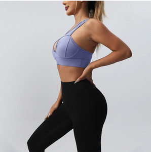 GC New Sports Bra para mujer de alta resistencia a prueba de golpes Tops <span class=keywords><strong>tirantes</strong></span> <span class=keywords><strong>Running</strong></span> Yoga Bra Fitness Back Beauty Yoga ropa YG245 - Product Image 3