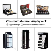 Vitrine d'exposition de cigarettes en acrylique à LED pour supermarché, présentoir transparent léger pour comptoir, électronique pour magasin de tabac