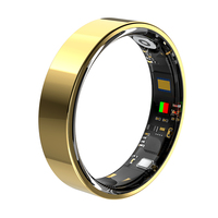 Pelacak Kebugaran Smart Ring Kontrol Aplikasi Gelang Pintar Kesehatan Pemantau Tidur Tahan Air 5ATM/IP68
