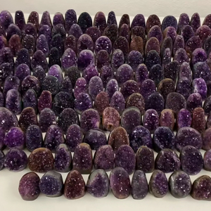 Mini Geoda de Amatista Natural, Clúster de Piedras Crudas, Colección de Cristales, Arte Coleccionable, Mineral Curativo, Artesanía Folclórica - Product Image 5