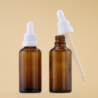 En stock, flacon compte-gouttes en verre, 5 ml, 10 ml, 15 ml, 20 ml, 30 ml, 50 ml, 100 ml, flacon ambré pour aromathérapie, pour huile essentielle