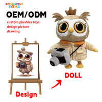 Songshan Toys Hersteller Fabrik BSCI Custom ized OEM ODM Roboter Plüsch puppe niedlichen weichen benutzer definierten Stofftier Spielzeug für Maskottchen Geschenk