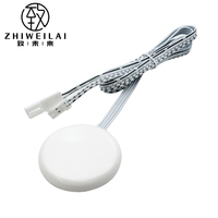 Interruptor de Sensor de Movimiento Humano Oculto de 12V 24V Blanco con Subcontrol y Antiinterferencias de 5 Años de Duración para Luz, Interruptor Invisible para Movimiento Corporal