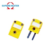 Fábrica K J T E N S tipo industrial sensor de temperatura rápido conector termopar macho y hembra enchufe