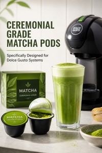 แคปซูลกาแฟมัทฉะราคาส่ง ใช้ได้กับเครื่อง Dolce Gusto ชาเขียวเกรดพรีเมียม ขายส่ง - Product Image 5