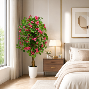 Realistischer Hochwertiger Künstlicher Bougainvillea-Baum im Topf Umweltfreundliche Wasserbeständige Zimmerpflanze für Haus, Garten und Festlichkeiten - Product Image 2