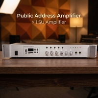 Amplificateur audio professionnel de classe AB personnalisable haute puissance de 60W à 150W pour système de sonorisation scolaire, hôtelier et de conférence
