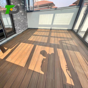 DF - Revestimiento para Pisos de Exterior Resistente al Agua con 25 Años de Garantía, Madera Plástica Compuesta para Jardín, <span class=keywords><strong>Tarima</strong></span> de WPC para Exterior, Precio Económico - Product Image 6