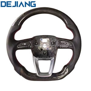 Volante Deportivo de Fibra de Carbono y Cuero de Alta Calidad con Base Plana para <span class=keywords><strong>Audi</strong></span> 2015 2016 S6 S7 A4 A5 A6 A7 Q3 Q5 A3 S3 S8 R8 - Product Image 4