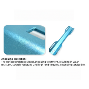 Ensemble de plaque dorsale de plongée en titane avec anodisation arc-en-ciel, ensemble complet incluant les glissières de plaque dorsale, les anneaux en D et les boucles, accessoires en gros - Product Image 5