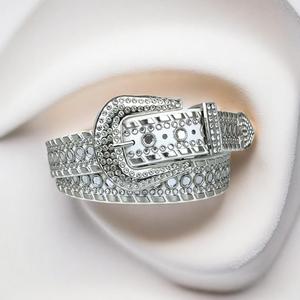Ceintures de Luxe de Créateur <span class=keywords><strong>BB</strong></span> <span class=keywords><strong>Simon</strong></span> en Diamants Style Western pour Hommes et Femmes, en Cuir Orné de Cristaux et de Strass, Boucle Personnalisée - Product Image 3