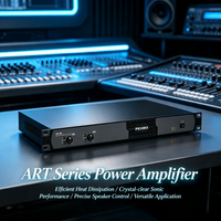 Amplificateur de puissance de scène 2 canaux série ART 1U pour montage en rack, idéal pour les tournées live, la location audio et les configurations en flight case