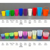 Vente en gros de couvercles de gobelets en plastique PP multicolores, changeant de couleur, étanches, écologiques, sans BPA, givrés, minimalistes, pour boissons