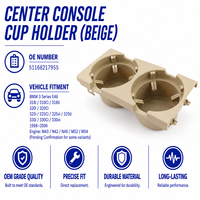 Support de Boissons E46 51168217955 pour BMW E46 Série 3 318 320 325 330 1998-2006 Composant de Rangement de Cabine Beige
