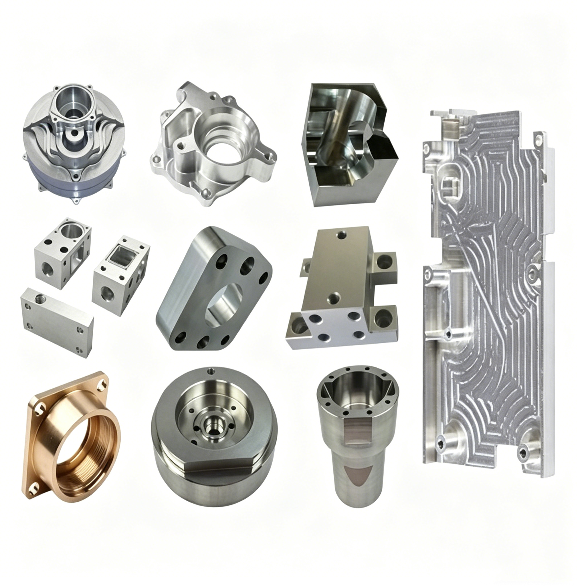 Industrial Equipment Precision Hardware Parts, Custom CNC Machined Aluminum Accessories