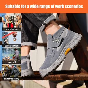 <span class=keywords><strong>Scarpe</strong></span> di sicurezza per saldatore GUYISA <span class=keywords><strong>scarpe</strong></span> di sicurezza industriali in finta <span class=keywords><strong>pelle</strong></span> <span class=keywords><strong>scamosciata</strong></span> - Product Image 4