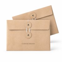 Enveloppe Cadeau Professionnelle Rouge A4 Personnalisée, Design Fantaisie, Renfort à Œillets, Impression UV/Laminage/Sublimation/Numérique, Papier Ordinaire
