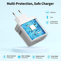 Pour Oneplus 80W Supervooc Chargeur EU Charge rapide Warp Charge 80W Adaptateur secteur Type C Câble pour Oneplus 1+ 9 10 11 Pro ACE 2 Nord CE 2