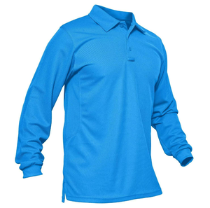 Camisetas Polo Tácticas para Hombre DFT01, Transpirables, Azul Cielo y Gris, Uniformes Tipo Cargo, Disponibles en Stock - Product Image 6