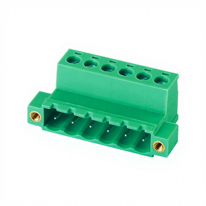 KF2EDGRKP-5.0/5.08 7-8mm Pitch 2-Pin 300V 8A 28-16AWG Plug-In <b>Terminal</b> Block PA66 Insulation UL94V-0 Flame Retardant Green - Product Image 1