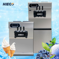 Machine à glace molle automatique 3 saveurs, machine à glace commerciale, machine à gelato italien, fabricant de glaces