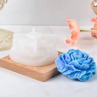 Moule à bougie en silicone 3D en forme de rose personnalisé par l'usine MUYULINS pour la décoration de gâteaux DIY, qualité alimentaire LFGB, fait main
