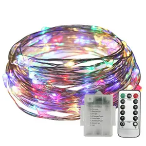 पर्दा प्रकाश बैटरी Suppliers-Decoration home indoor window curtain curtain battery operated led outdoor fairy lights 10m string