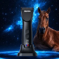 LILIPRO EagleP - Recortadora de Pelo para Perros Recargable con Cuchilla en D, Cortadora de Pelo Eléctrica Inalámbrica para Mascotas, Bajo Ruido, Kit de Productos para el Cuidado de Caballos con Pantalla LCD
