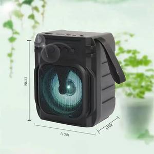 Haut-parleur portable extérieur sans fil <span class=keywords><strong>3</strong></span> pouces, étanche IPX3, volume élevé, éclairage LED RVB, compatible carte mémoire et karaoké - Product Image 3