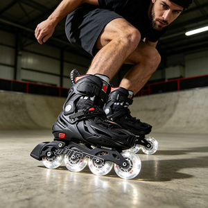 <span class=keywords><strong>Patines</strong></span> en Línea Ajustables para Adultos, con Carcasa Rígida y Ruedas de PU, para Slalom, Recreación al Aire Libre, para Hombres y Mujeres Principiantes, Ruidongle - Product Image 3