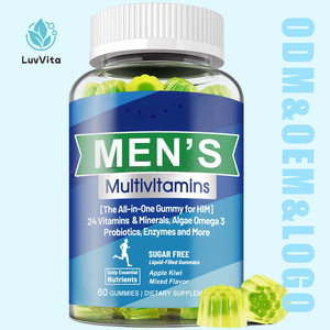 Gummies multivitaminées pour hommes OEM ODM avec 24 vitamines, oméga-3 et probiotiques pour le soutien immunitaire et le métabolisme énergétique – Complément alimentaire - Product Image 1