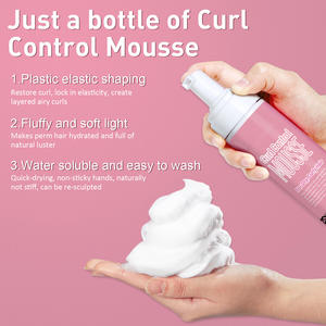 Saç perma kıvırcık koruma Curl kontrol saç <span class=keywords><strong>Elastin</strong></span> kabarcık köpük köpük sonra şekilli köpük - Product Image 2