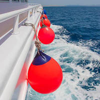Bouée d'amarrage pour bateau en vinyle robuste gonflable, garde-corps de bateau gonflable avec pompe et corde en nylon