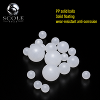 Billes rondes en plastique PP moulées par injection de 30 mm et 35 mm, perles solides pour usage mécanique