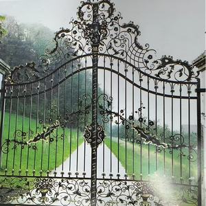 Tay giả mạo kết cấu sang trọng phong cách hiện đại sắt sân cổng tùy biến - Product Image 1