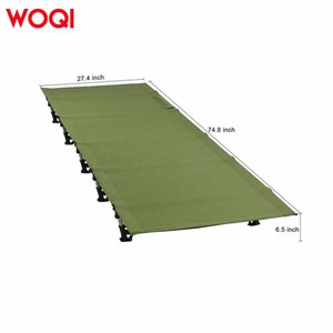 WOQI <span class=keywords><strong>Lit</strong></span> pliant portable Design moderne avec cadre en métal Compact Pratique pour les voyages en plein air Randonnée Alpinisme Camping - Product Image 3