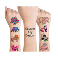 Autocollants de tatouage temporaire imperméables personnalisés pour enfants Style mignon Tatouage temporaire étanche par transfert d'eau