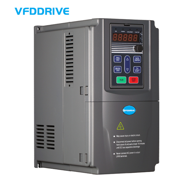 VFD 0.7-5.5kW 380V Three Phase Frequency Converter Inverter Variable Frequency Drive with Vector Control for Motor