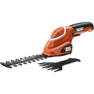 BLACK & DECKER-Kit d'éclaircissage GSL700KIT-QW 7V sans fil avec gants de jardinage et cisaille manuelle-EAN 5035048336786 GARDENING - Product Image 1