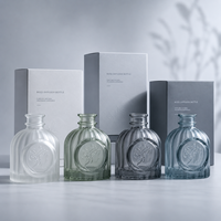 Fabricants de diffuseurs à bâtonnets de premier plan, diffuseur à bâtonnets personnalisé 100 ml, bouteille en verre dépoli, diffuseur à bâtonnets d'huiles essentielles pour usage quotidien