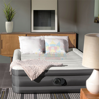 Matelas gonflable souple moderne en PVC pour 1 à 3 personnes Matelas gonflable 2 places Matelas pneumatique King Size avec pompe électrique
