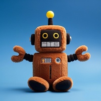 Prix usine personnalisé en peluche doux Robot Figure poupée en peluche pour enfants concevoir vos propres peluches jouets en peluche de mascotte personnalisés