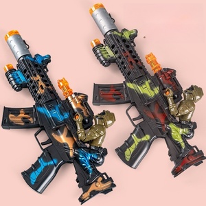 Pistolet à pulvérisation électrique Luckykoo pour enfants, jouet pour garçons, son, lumière, musique, pistolet mitrailleur en plastique - Product Image 4