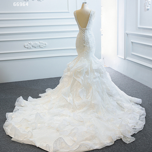 RSM66964 Jancember <span class=keywords><strong>Robe</strong></span> <span class=keywords><strong>de</strong></span> <span class=keywords><strong>mariée</strong></span> sirène à col en V Robes <span class=keywords><strong>de</strong></span> <span class=keywords><strong>mariée</strong></span> blanches <span class=keywords><strong>Robe</strong></span> <span class=keywords><strong>de</strong></span> <span class=keywords><strong>mariée</strong></span> <span class=keywords><strong>de</strong></span> <span class=keywords><strong>mariée</strong></span> avec longue traîne - Product Image 6