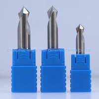Ming Taishun Fraise à aléseuse CNC en aluminium 55 degrés, à point fixe, en carbure de tungstène monobloc, queue de 4 mm